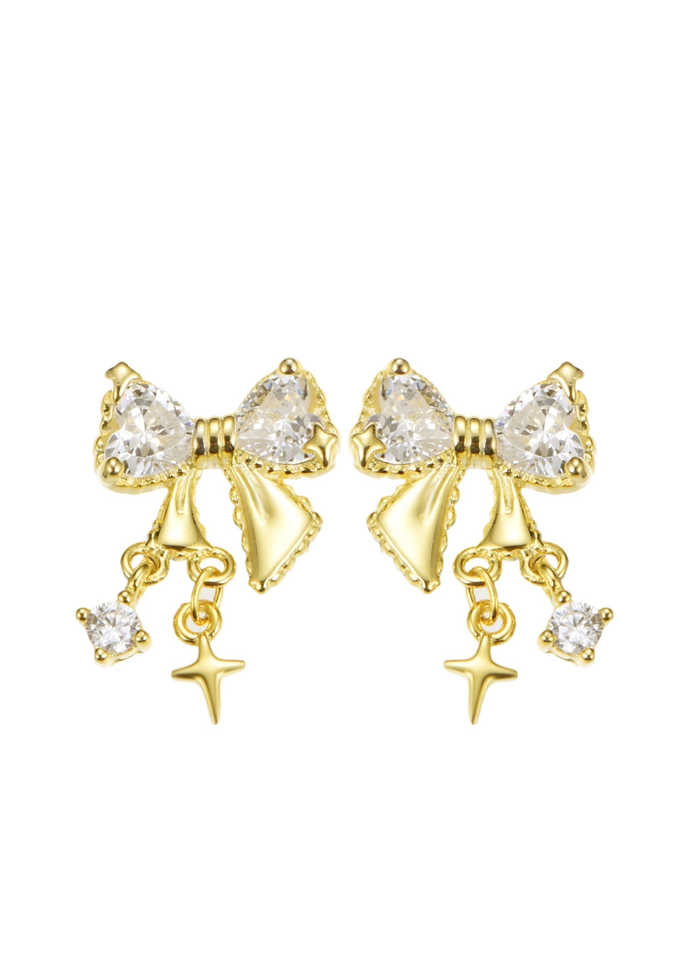 Bianca Silberne Schleifenohrringe