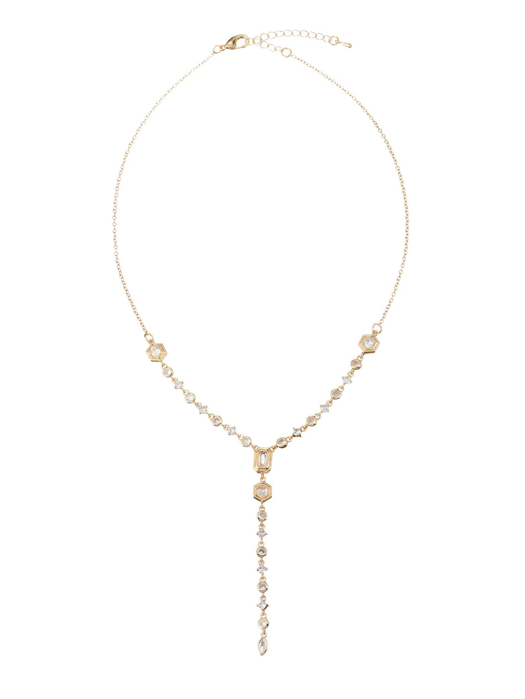 Hayes glitzernde goldene Lasso-Halskette II