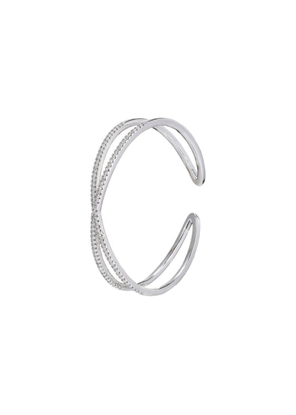 Branda Glitzerndes Silberarmband