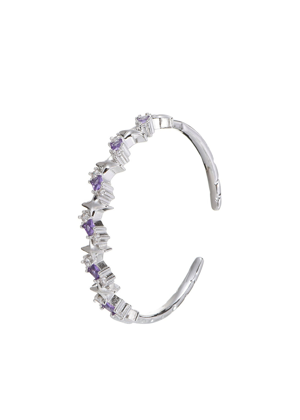 Jill Lila Glitzernde Sterne Silber Armband