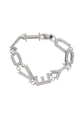Glitzerndes Love Silberarmband