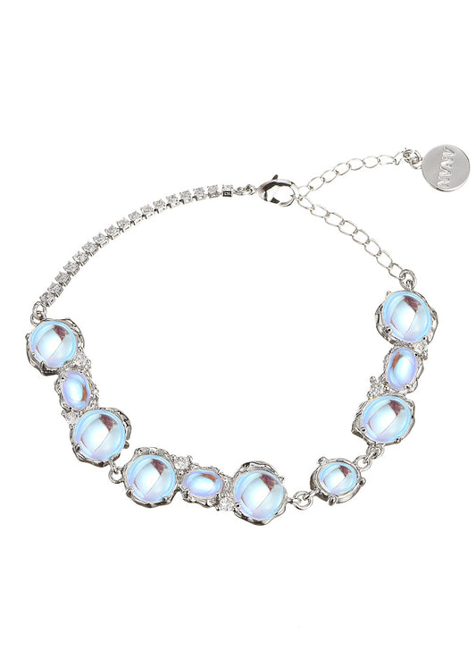 Bracciale Vichy in pietra di luna