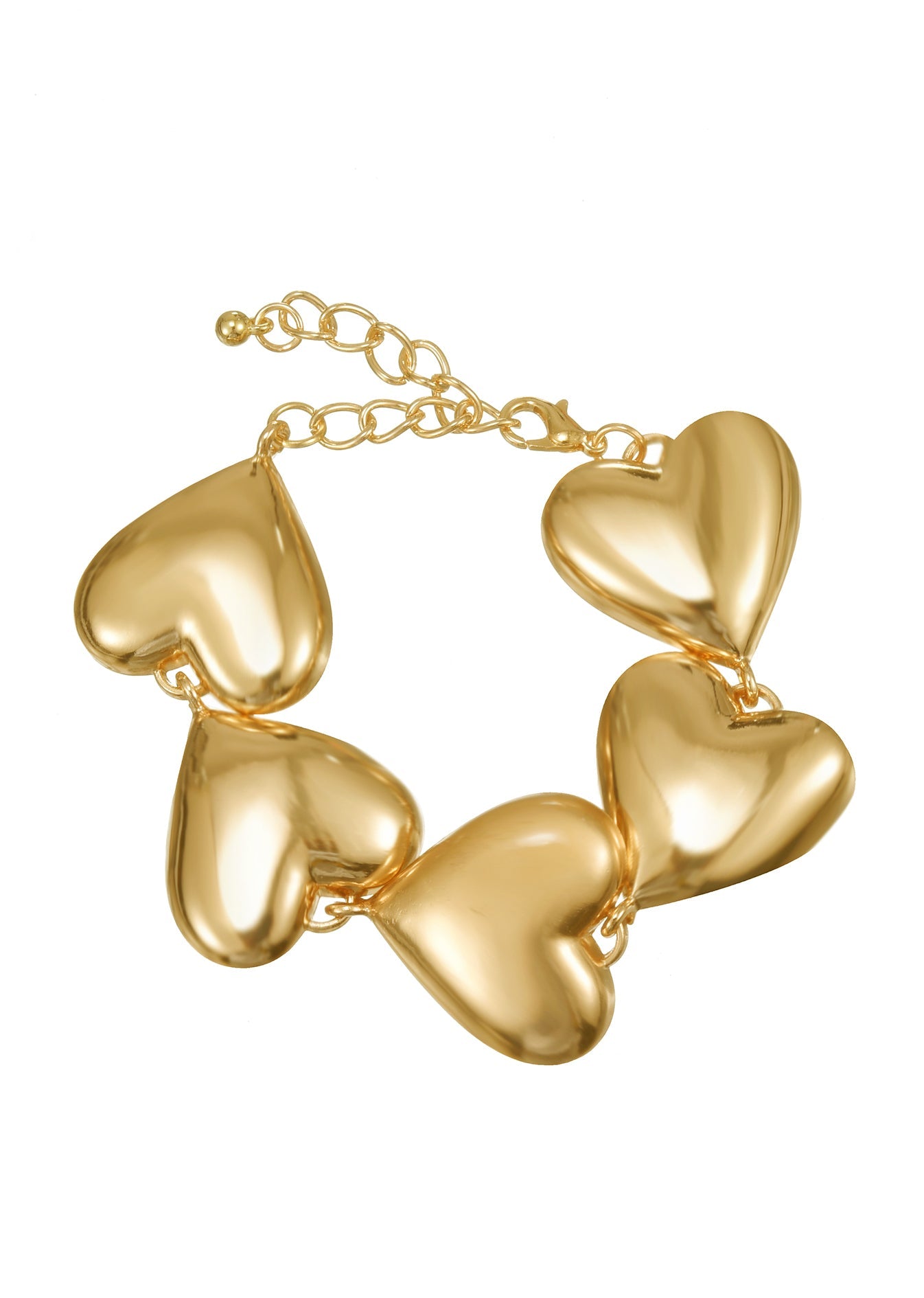 Mona Verlieben Sie sich in goldene Herzen Armband