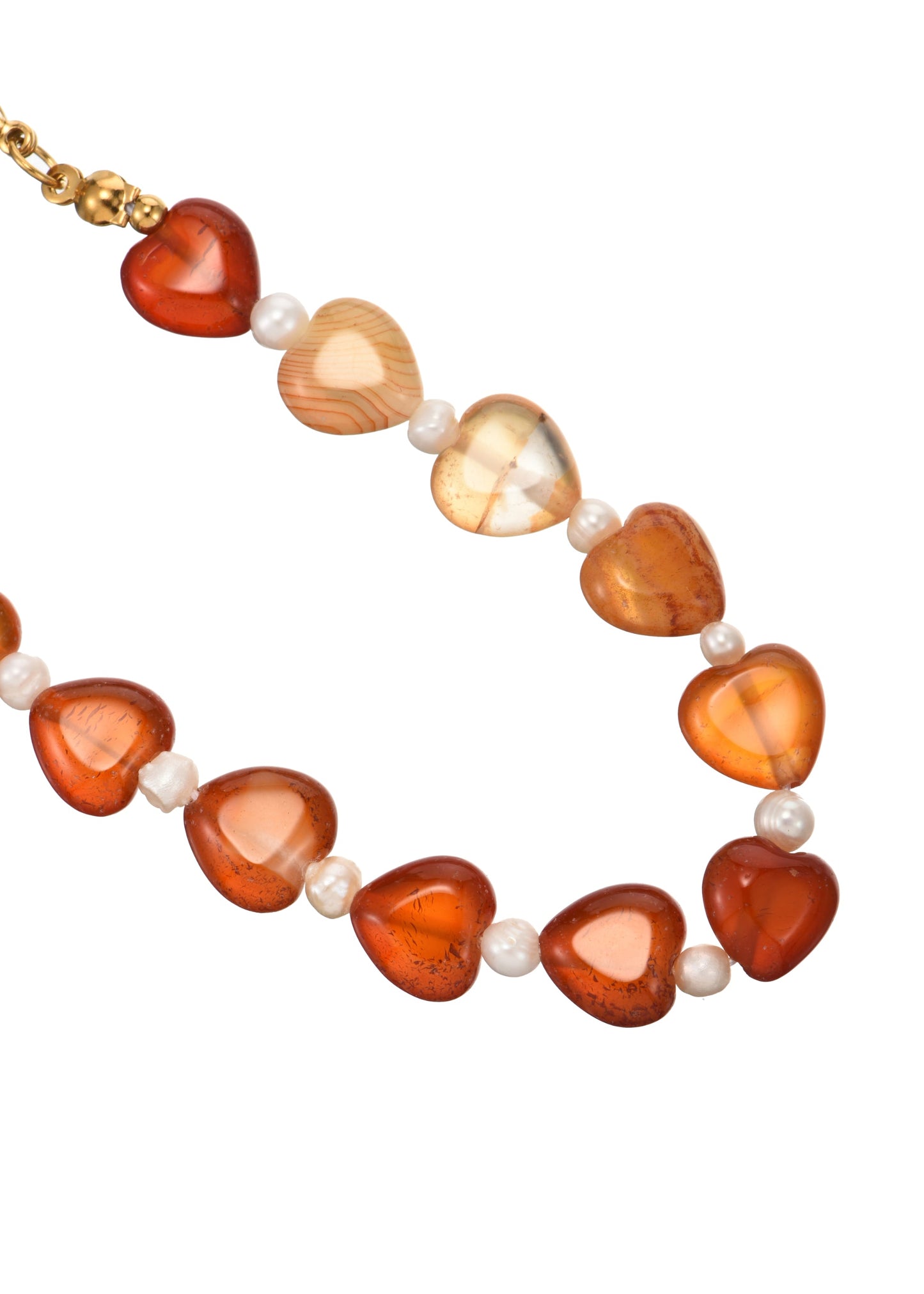 Riley Love in Karneol-Steinarmband