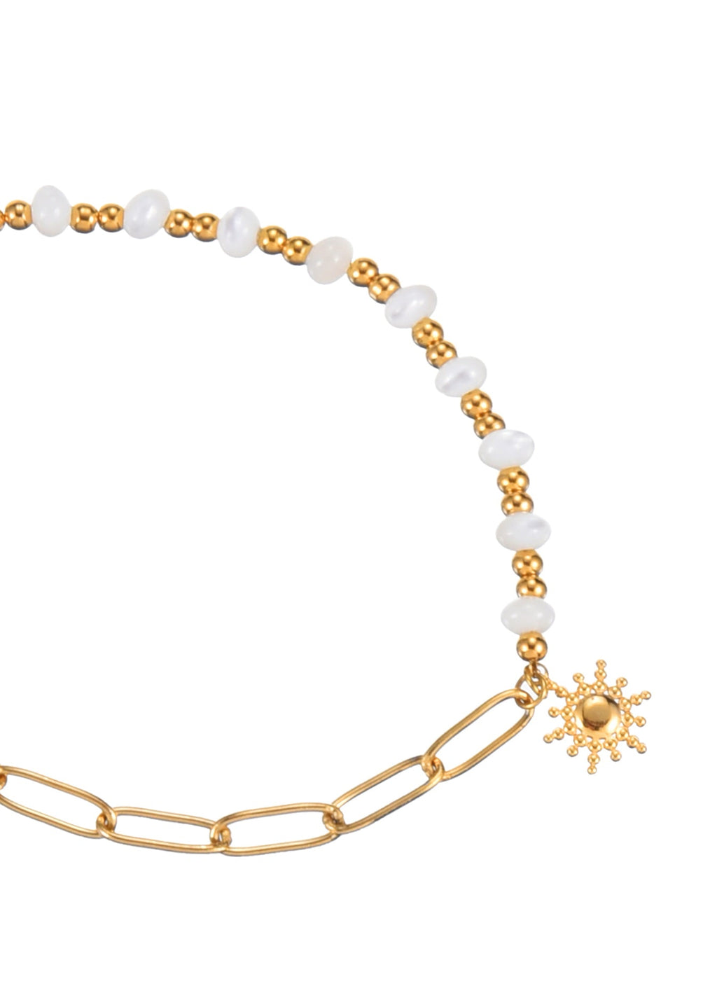 Pamela Sunshine Weißes Muschelarmband