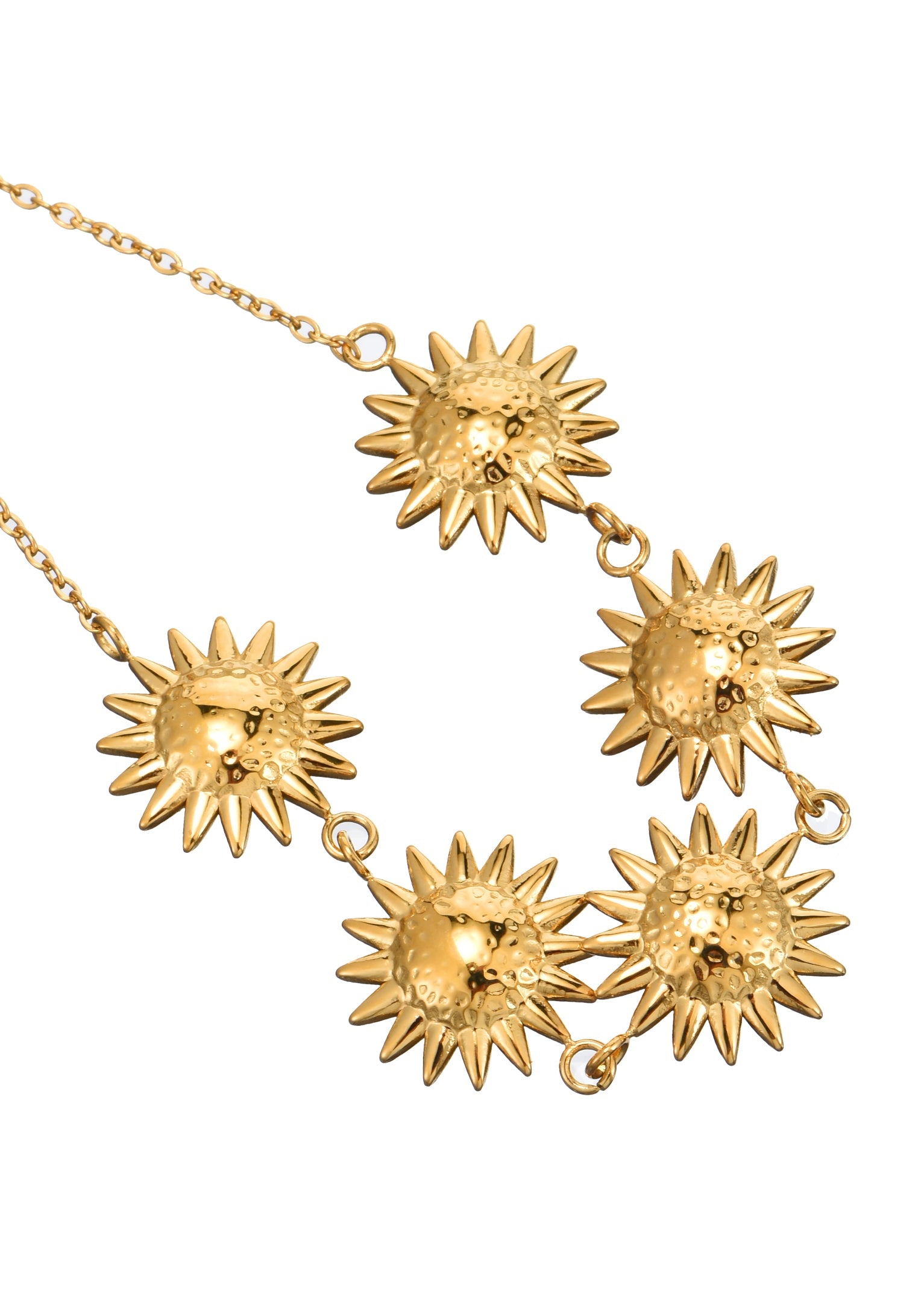 Goldenes Armband „Suzy Sonnenblumen“