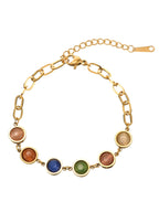 Antonella Buntes goldenes Armband