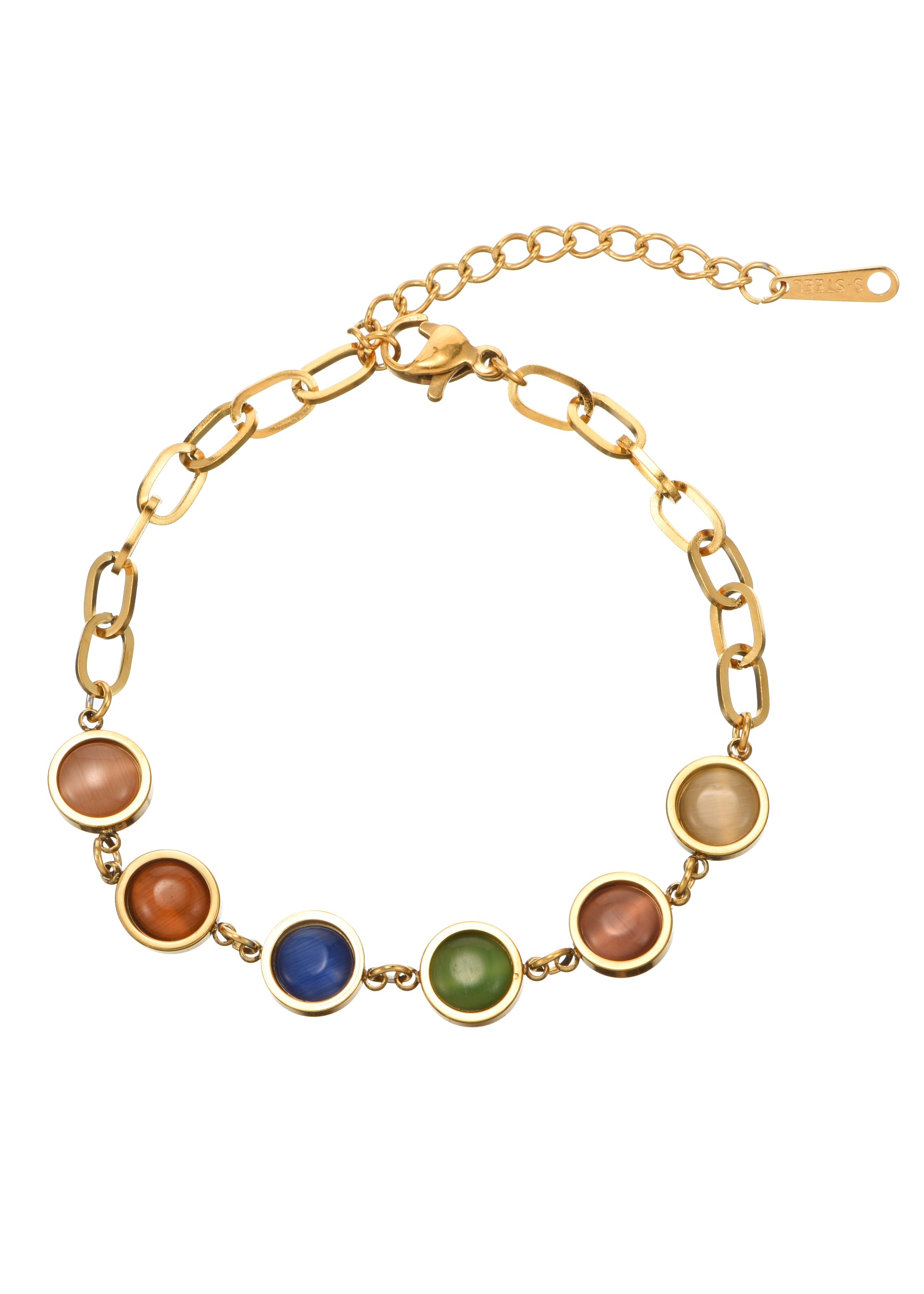 Antonella Buntes goldenes Armband