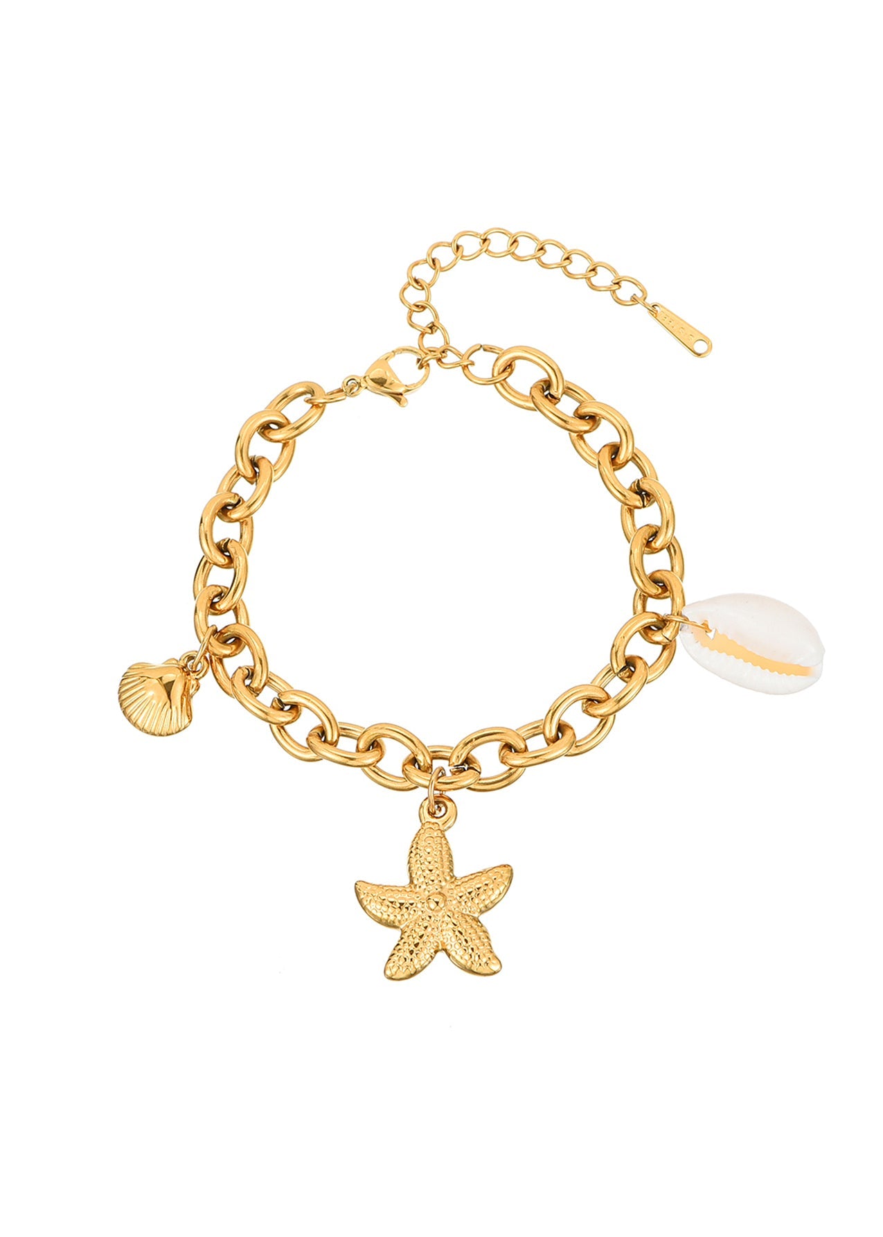 Bracciale Natalie Starfish Shell dorato