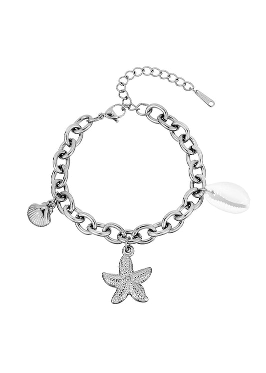 Bracciale Natalie Starfish Shell in argento