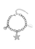 Natalie Seestern-Muschel-Silberarmband