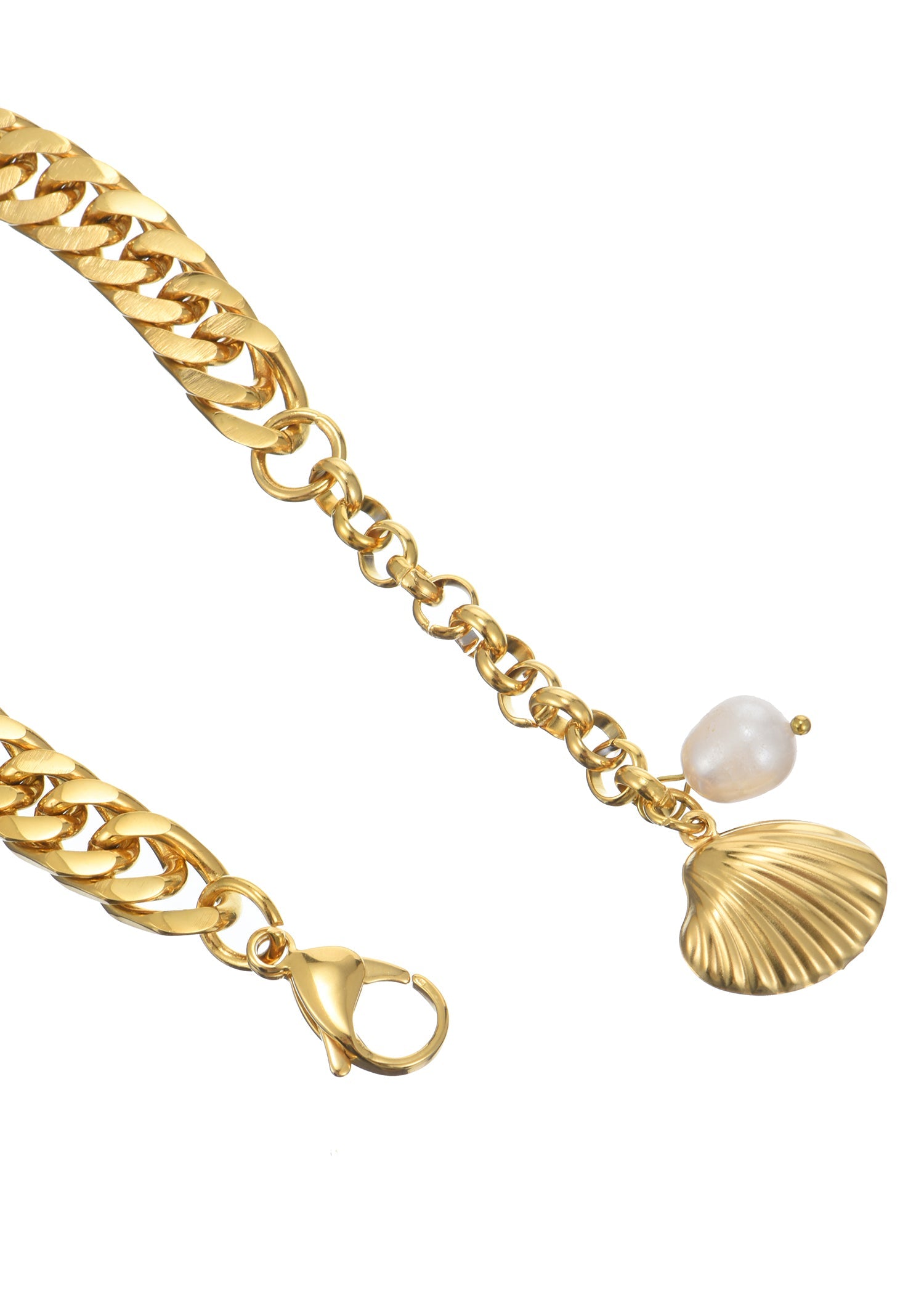 Sid Shell Bold Goldenes Armband