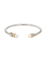 Charlotte Vintage Silber Perlenarmband