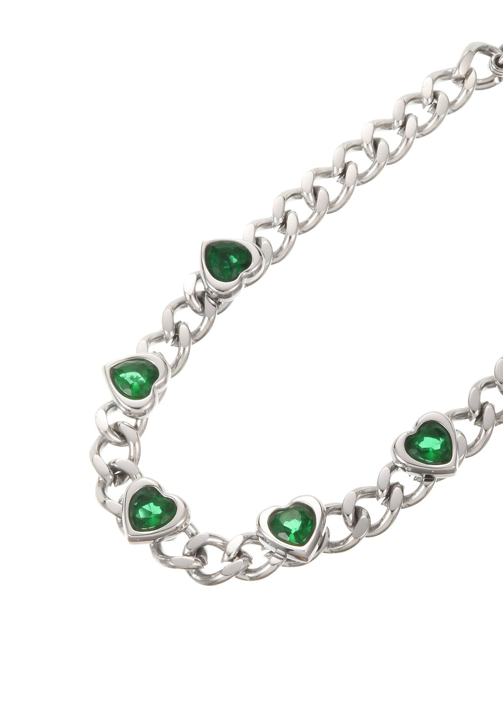 Sabino Green Love Silberkettenarmband