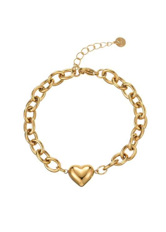 Isabelle Bold Love Goldenes Kettenarmband