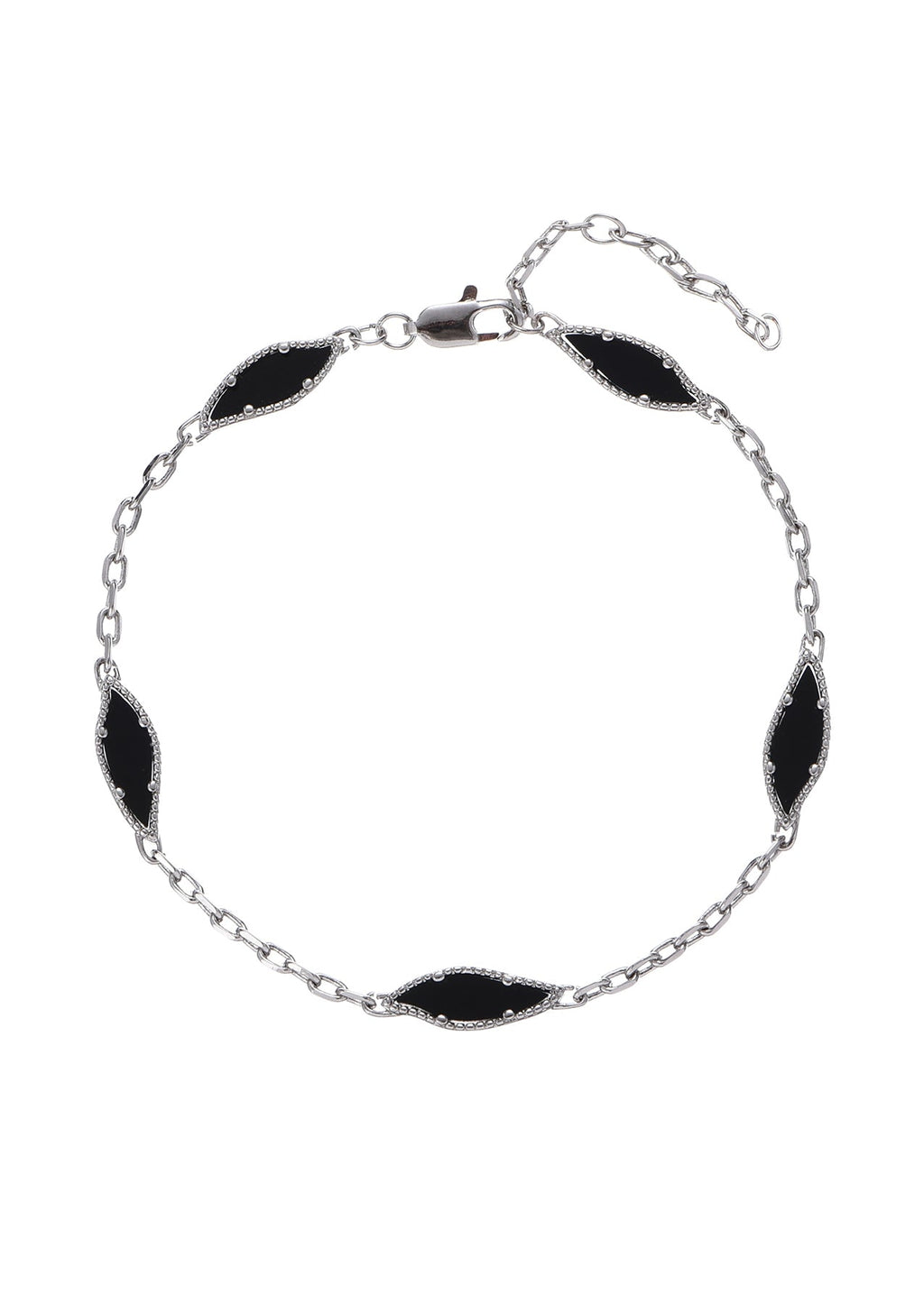 Shadow Black Storm Silberarmband