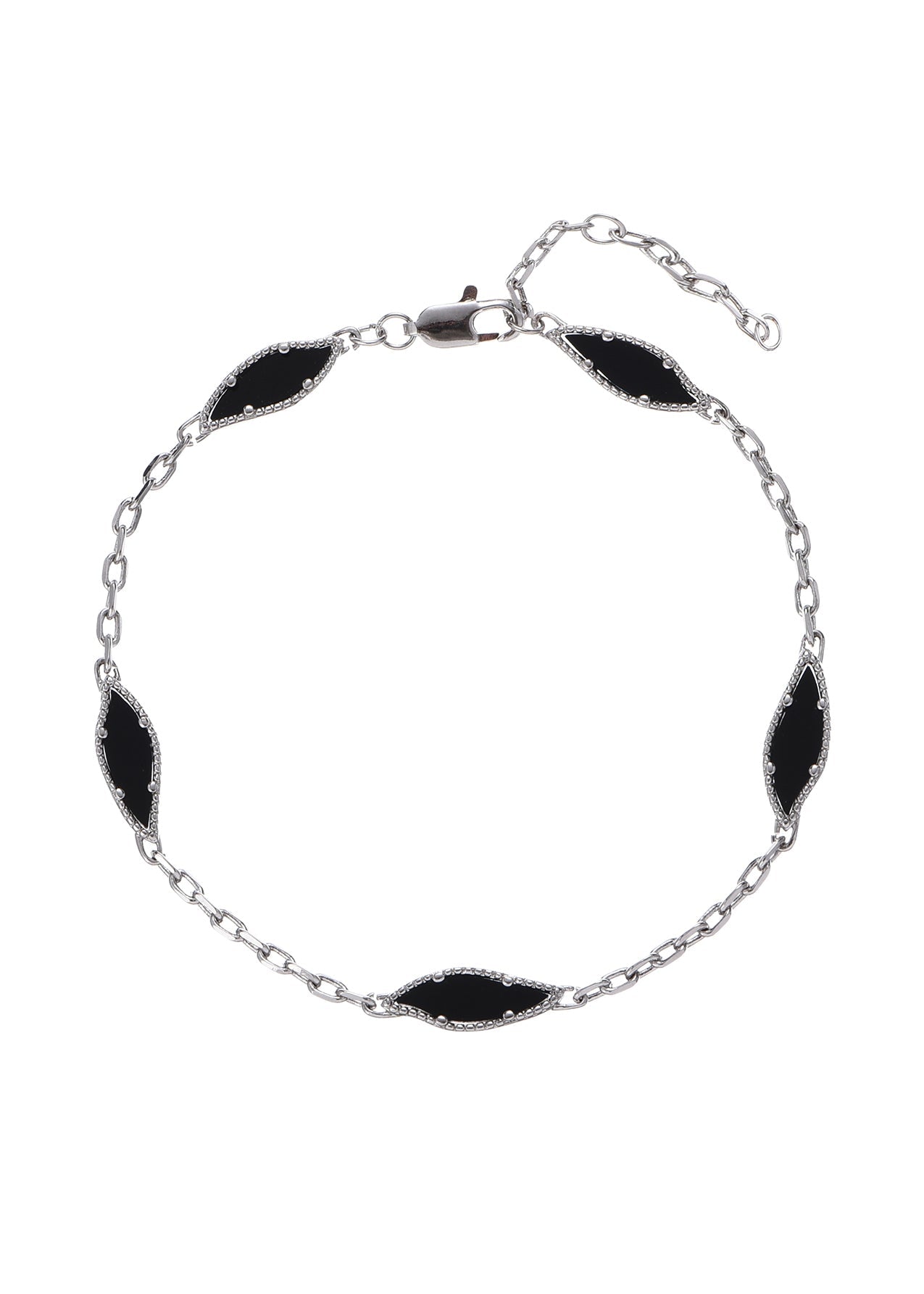 Shadow Black Storm Silberarmband