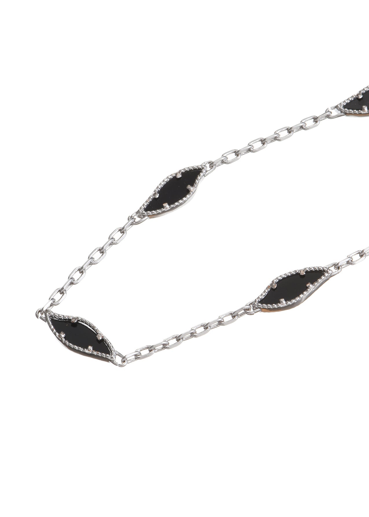 Shadow Black Storm Silberarmband