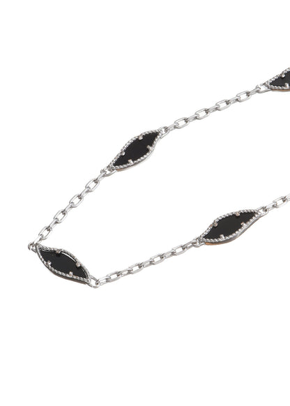 Shadow Black Storm Silberarmband