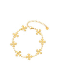 Henri Gothic Kreuz Goldenes Armband