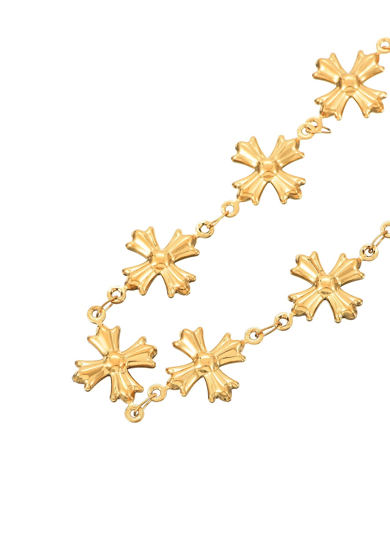 Henri Gothic Kreuz Goldenes Armband