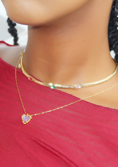 Collana Carly Rosy Heart Love