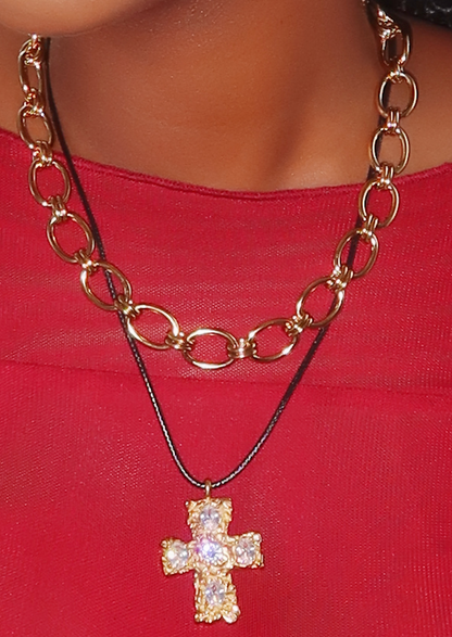 Collana con catena dorata Tommy