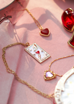 Emily Carnelian Heart Necklace