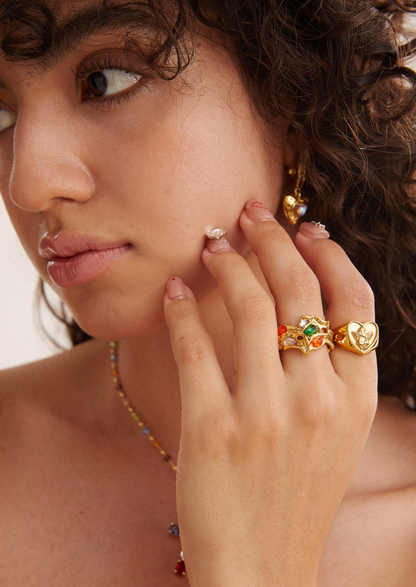 Anello d'oro "Oh Angel Heart"