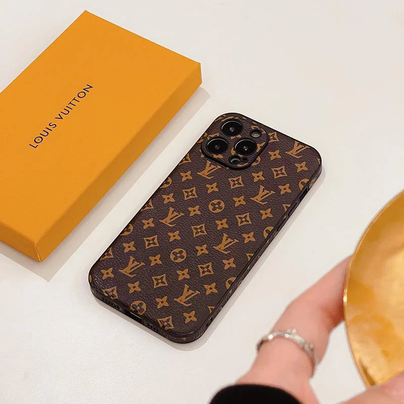 Custodia per telefono di alta qualità in pelle alla moda per iPhone