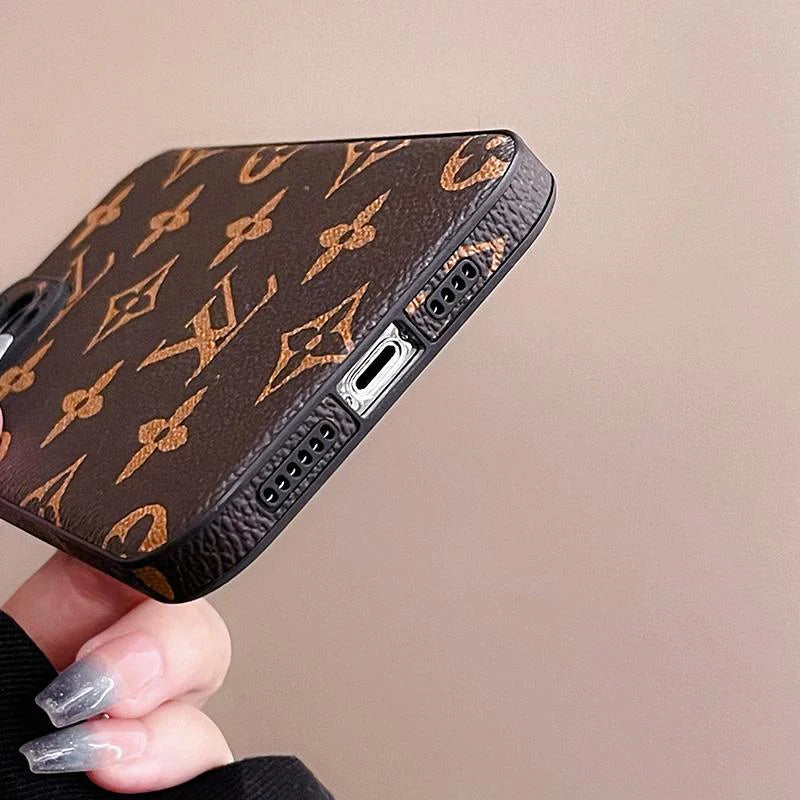 Custodia per telefono di alta qualità in pelle alla moda per iPhone