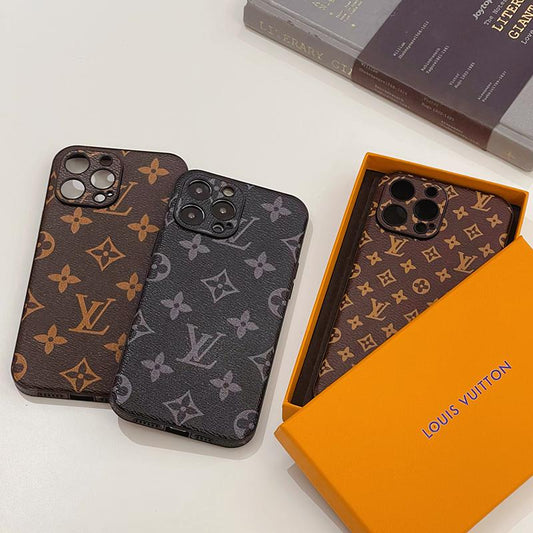 Custodia per telefono di alta qualità in pelle alla moda per iPhone