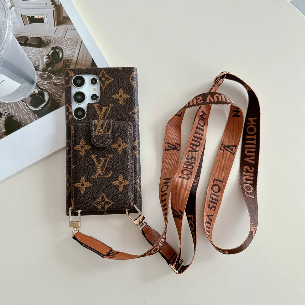 Braune Kartenhülle für Galaxy Samsung