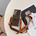Braune Halterung Lanyard Galaxy Case für Samsung 