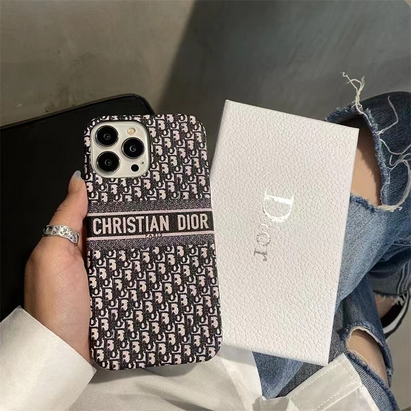 Black Printed Phone Case For iPhone