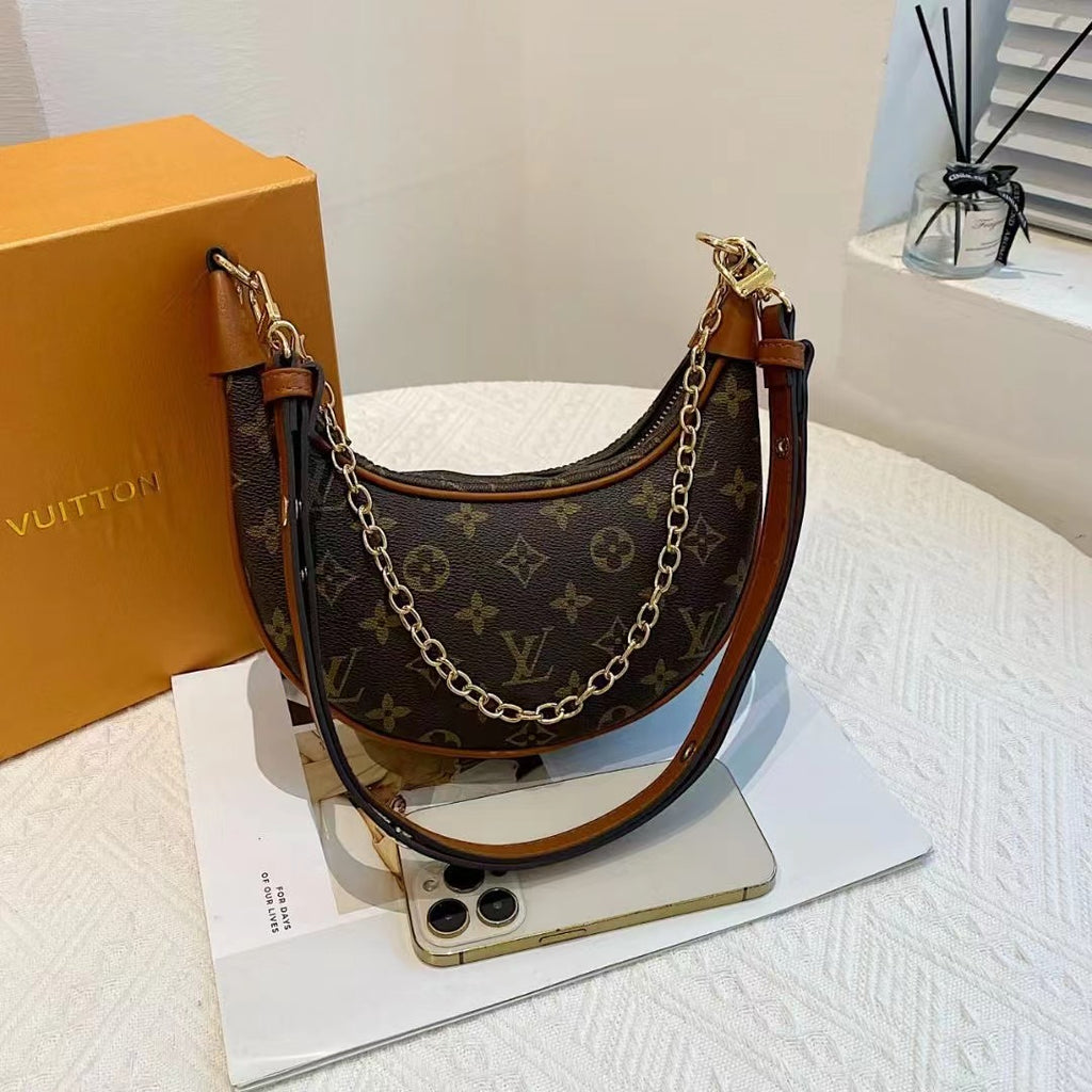 Klassische braune Tasche für tragbare Geräte