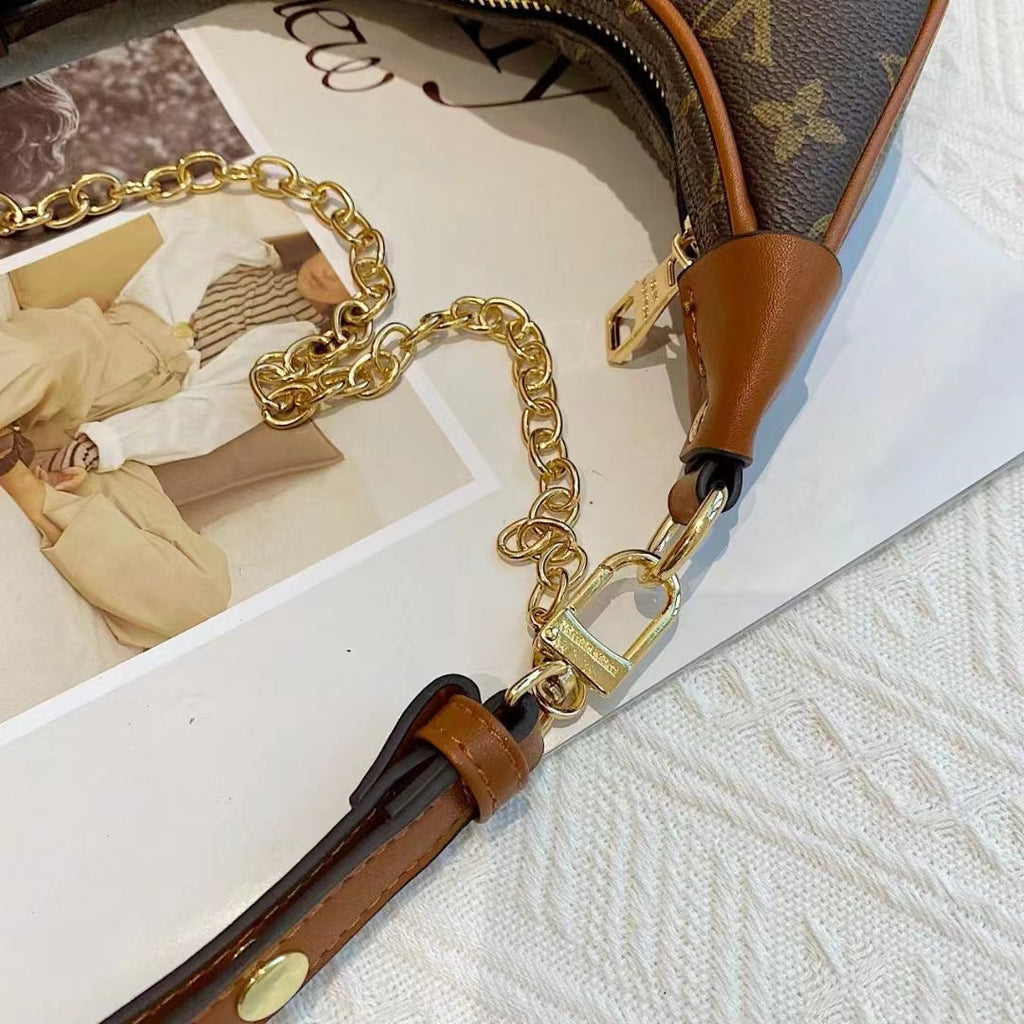 Klassische braune Tasche für tragbare Geräte