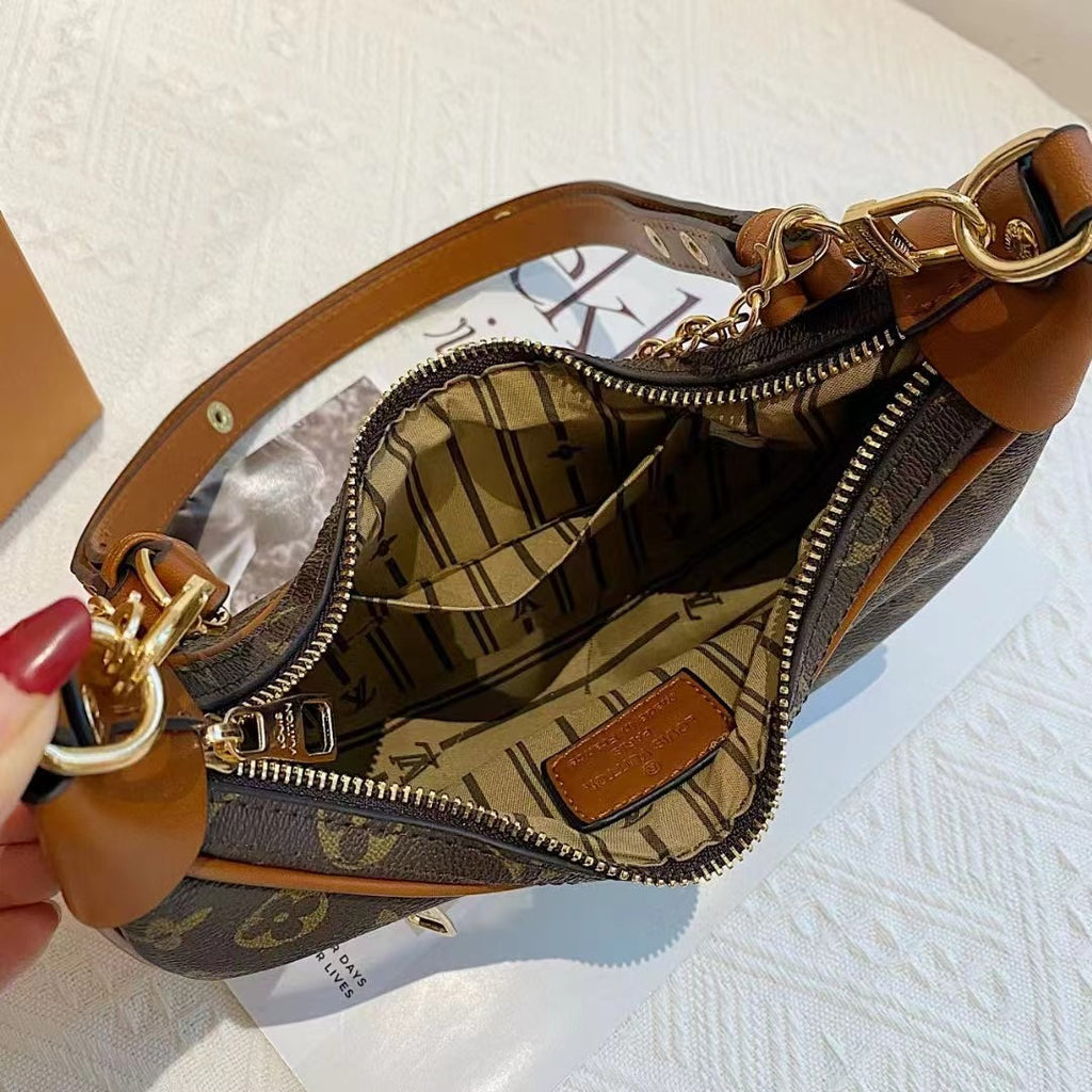 Klassische braune Tasche für tragbare Geräte