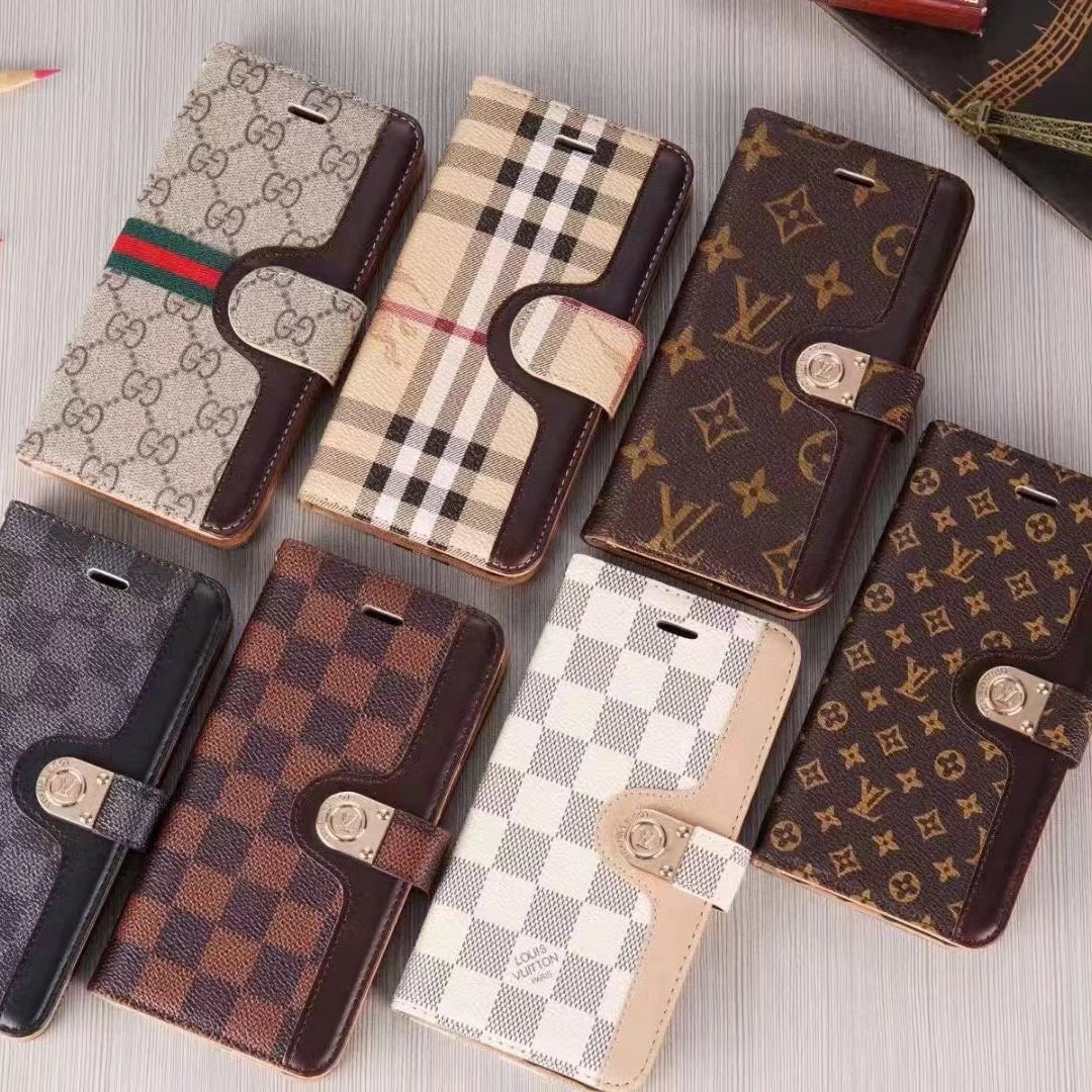 Custodia a libro in pelle per iPhone