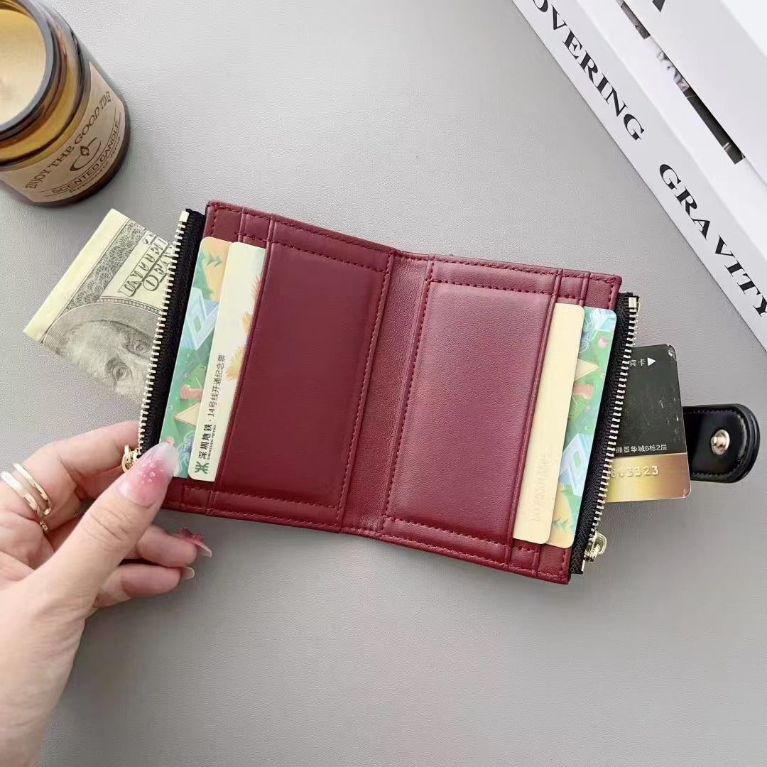 Portafoglio porta carte di credito nero alla moda