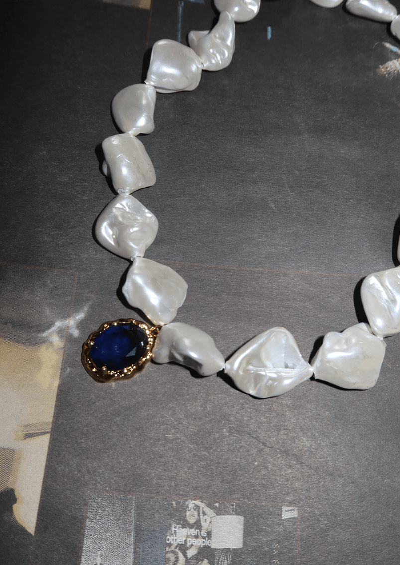 Collana di perle barocche Blue Myth