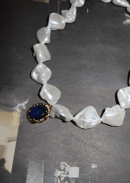 Collana di perle barocche Blue Myth