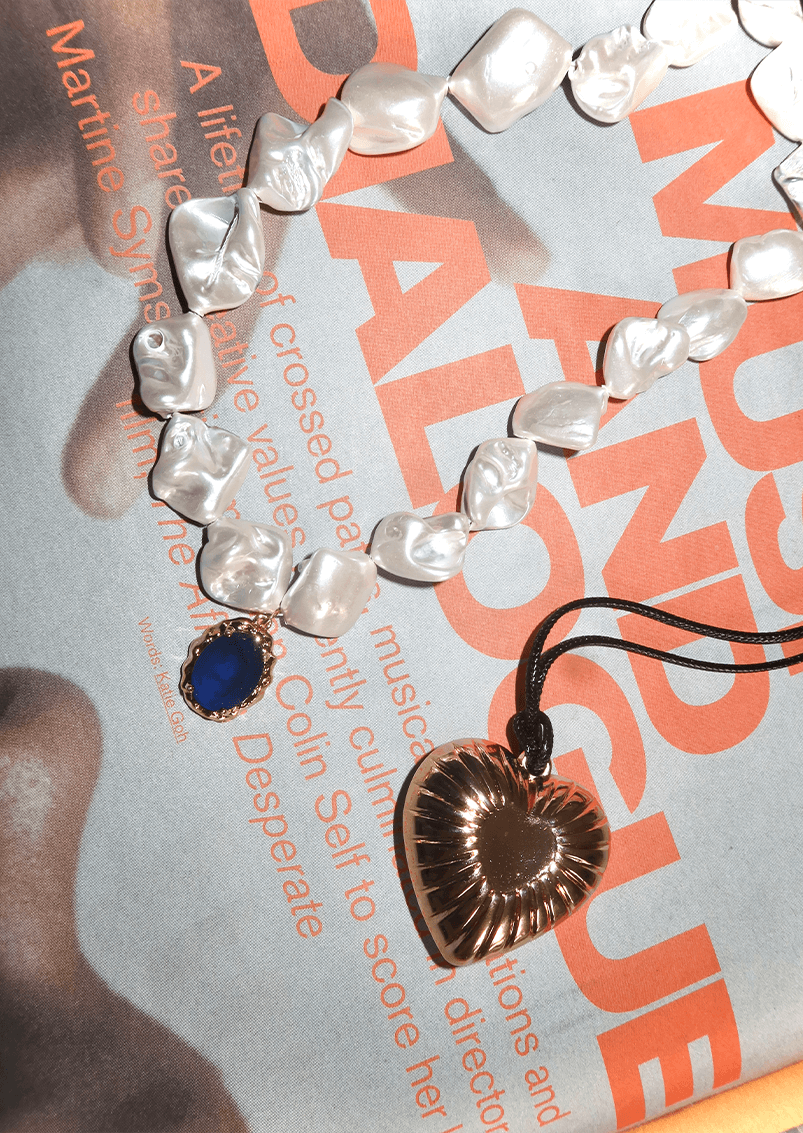 Collana di perle barocche Blue Myth