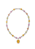 Marta Gelb-Rosa Diamant-Halskette