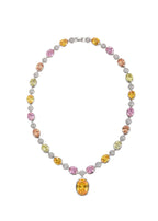 Marta Gelb-Rosa Diamant-Halskette