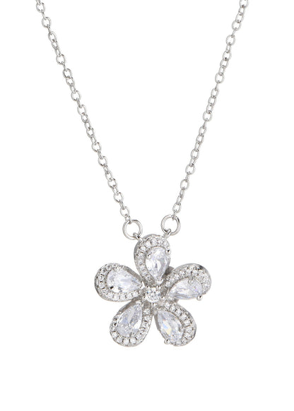 Collana in argento scintillante Sakura Cherry Bloom