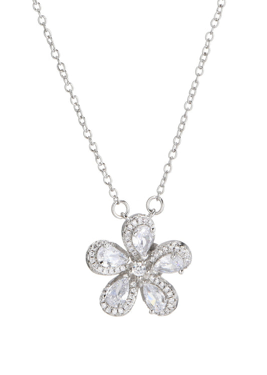 Collana in argento scintillante Sakura Cherry Bloom