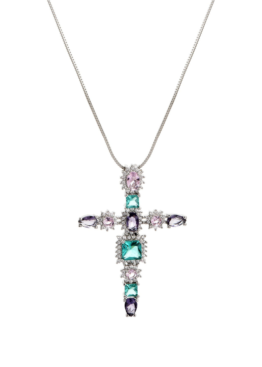 Keira Myth – Glitzernde Kreuz-Halskette