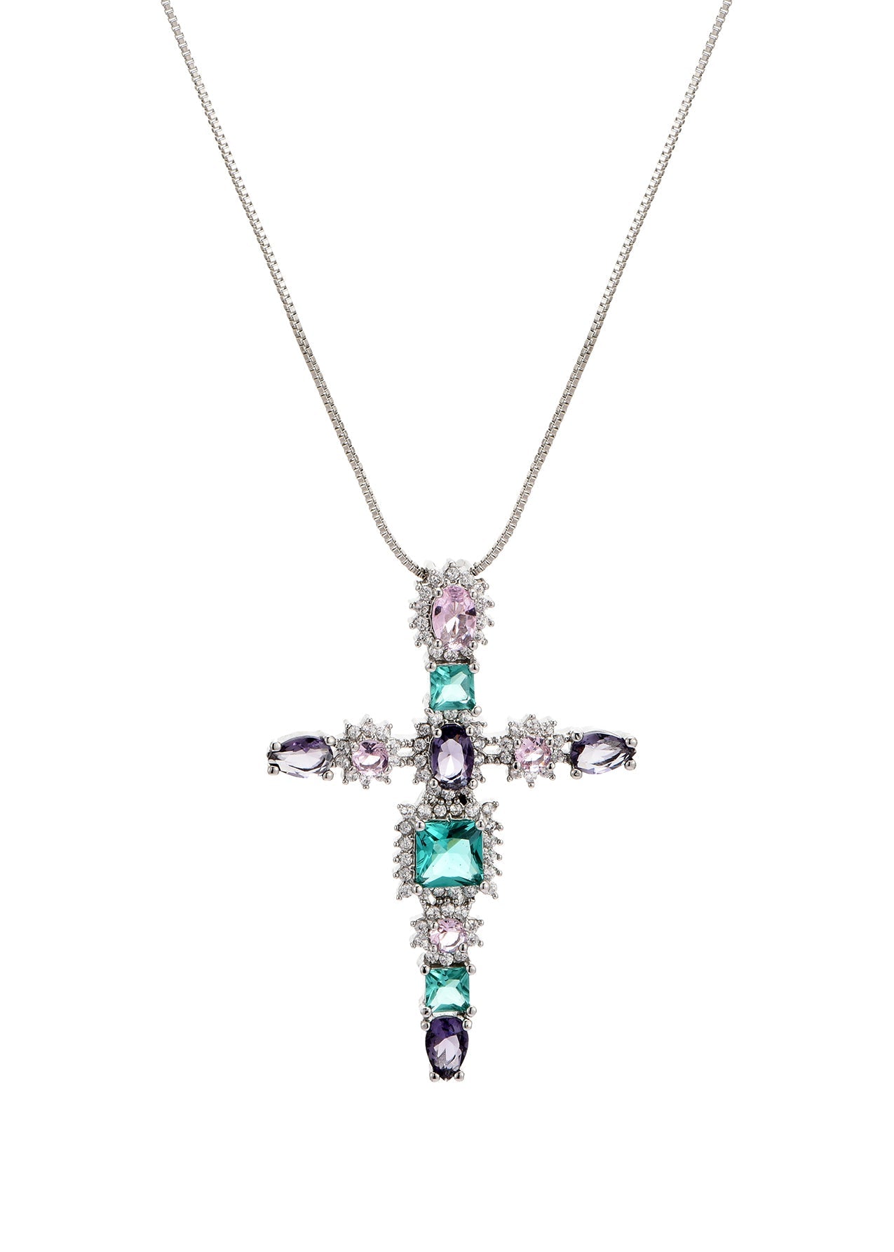 Keira Myth – Glitzernde Kreuz-Halskette