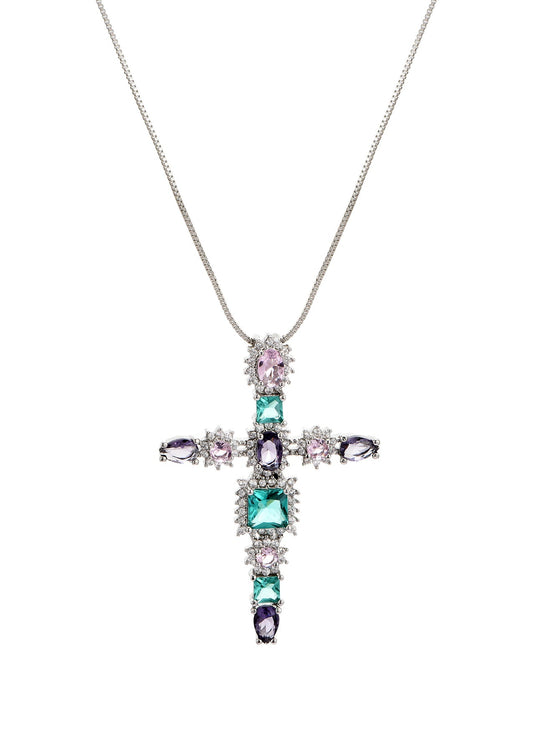 Keira Myth – Glitzernde Kreuz-Halskette